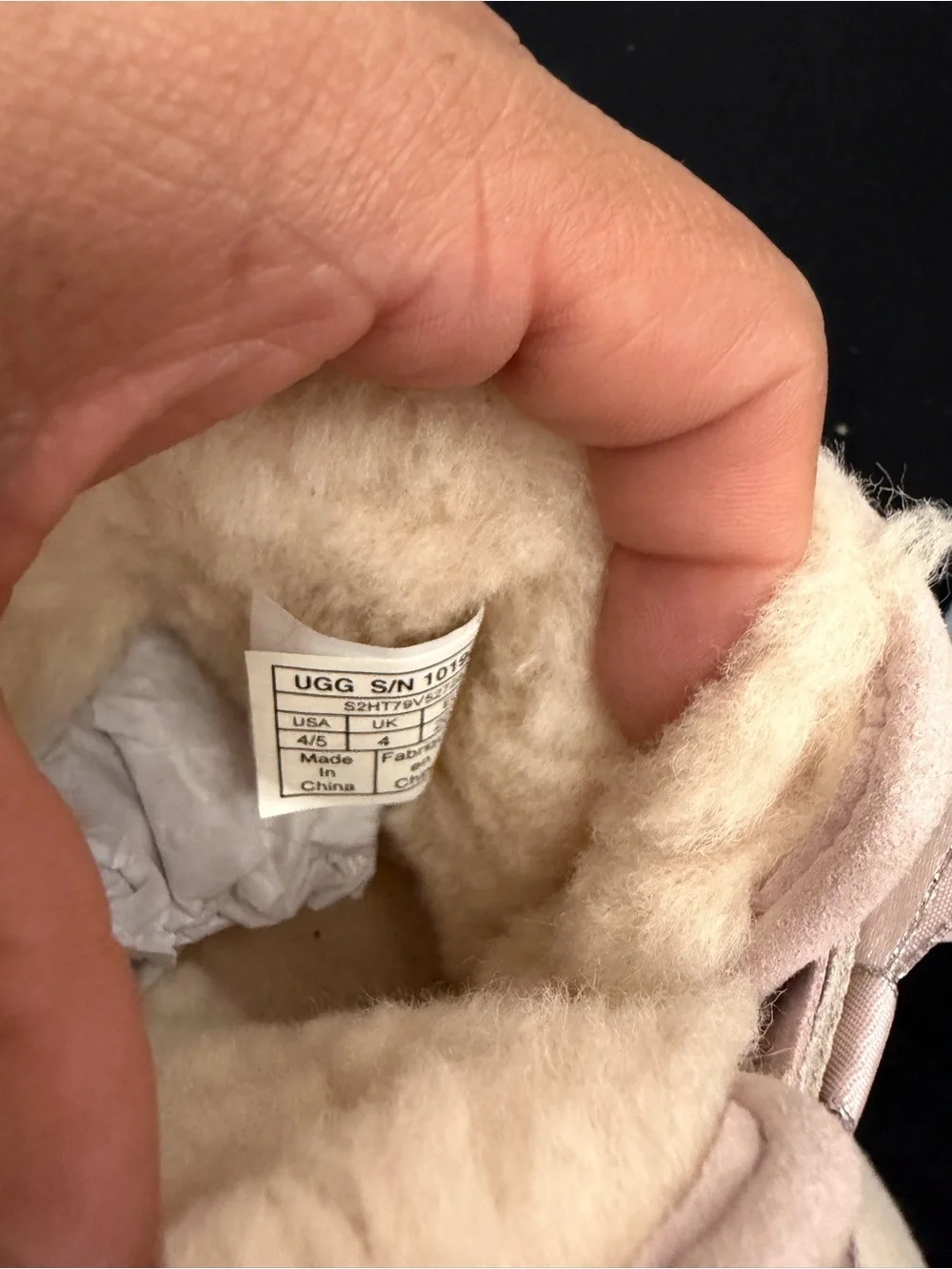 UGG Baby Cozy Faux-Fur Boots in Light Pink size 4/5
